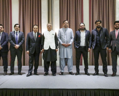 H&S real estate Executive members with president dr Arif Alvi - H&S Property - Dr Arif Alvi